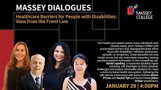 Massey Dialogues - Healthcare Barriers for People with Disabilities: View from the Front Line