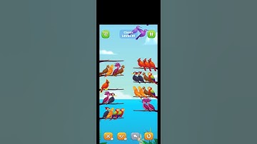 BIRD SORT PUZZLE, LEVEL - 91 #short #lovely #games