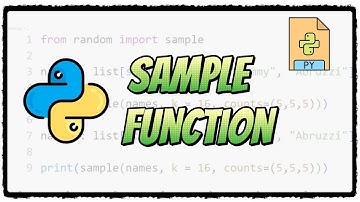 Sample Random Function in Python