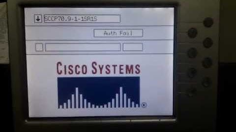 Cisco IP Phone firmware upgrade - auth fail ?