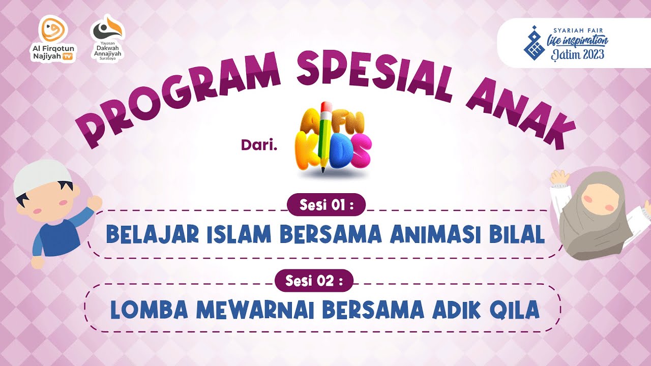 ⁣Syariah Fair Jatim 2023 | Belajar bersama Bilal & Lomba Mewarnai bersama adek Qila