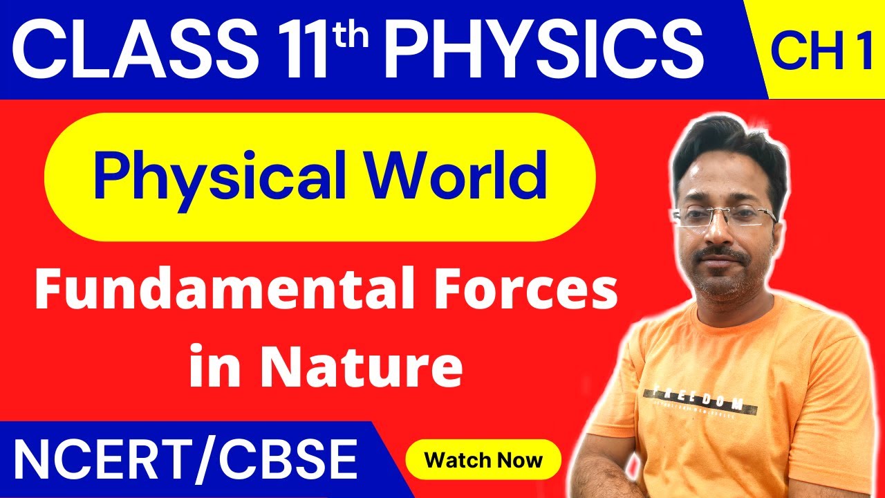 Class 11 Physics | Fundamental Forces In Nature | Chapter 1 | Physical ...