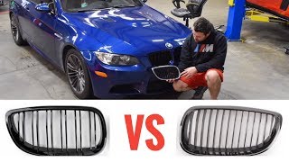 How to install BMW E9x grilles | Newer double line grille or single line? | E92 M3