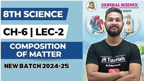 8th Science | Chapter 6 | Composition of Matter | Lecture 2 | Maharashtra Board |