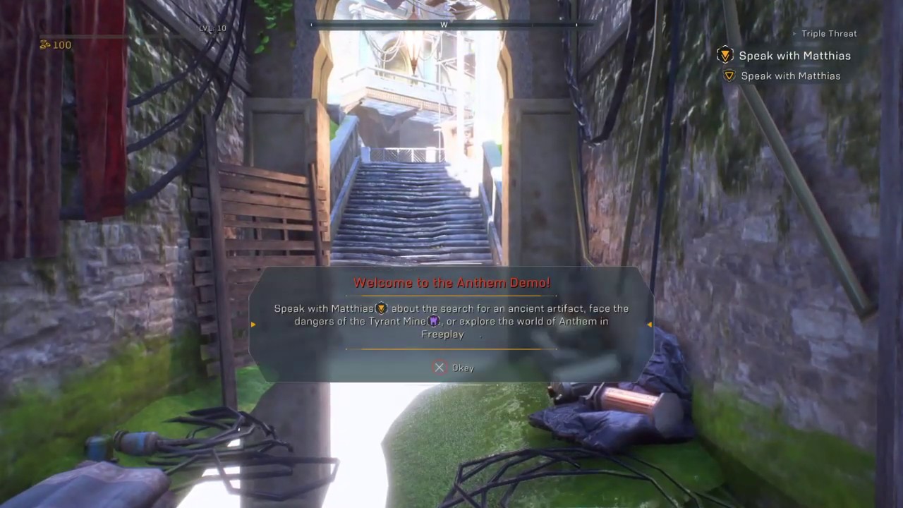 Anthem PS4 Demo - Impossible to Play / Out of Map glitch