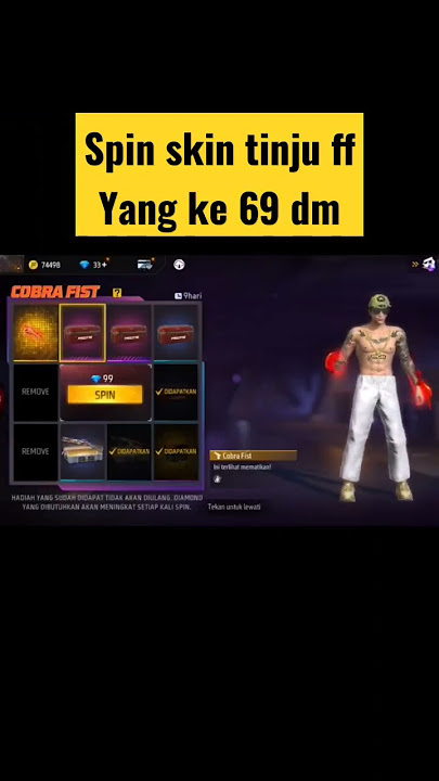 spin skin tinju free fire #shorts