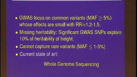 Xihong Lin-Statistical Analysis of Massive Genetic...