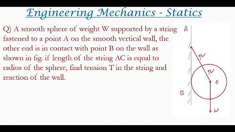 Engineering mechanics solved problem on Lami