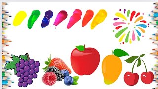 learn colors with fruits and vegetables , educational videos for kids.