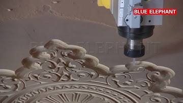 Blue Elephant CNC 1325 Pneumatic three spindles wood CNC Router with air cooling spindle