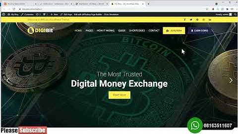 How To Design Advance Bitcoin Investment Website with WordPress 2022