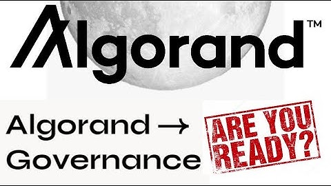 Become an Algo Governor - How to join Algorand Governance Program?