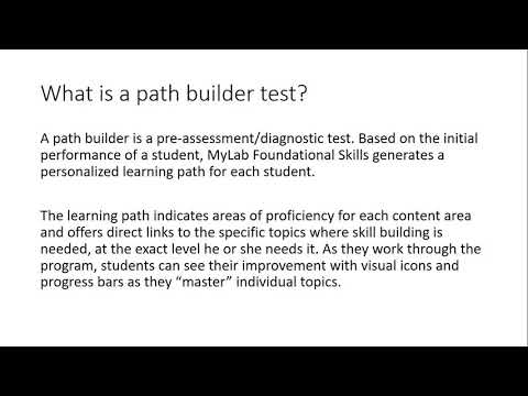 MyLab Foundational Skills Path Builders