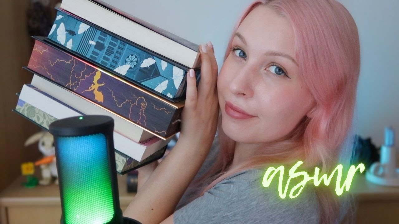 [ASMR] co przeczytałam w czerwcu 📚  tbr na wakacje 😴⛱️ (bliski szept, ostukiwanie, drapanie)