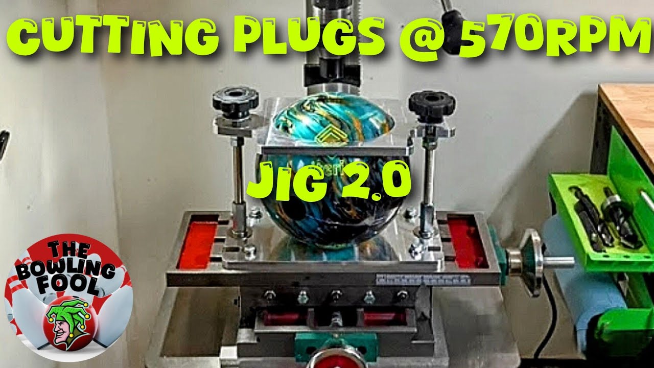 Plug cutting @ 570 RPM using jig 2.0. - YouTube