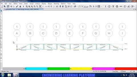 Analysis and design of Truss in Etabs - Etabs tutorial 10