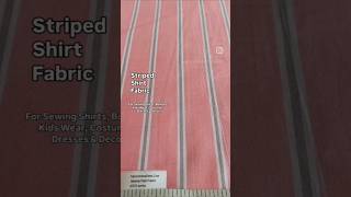 Striped Shirt Fabric For #sewingforkids #dressmaker #fabricshop #sewist #handsewing #costuretododia