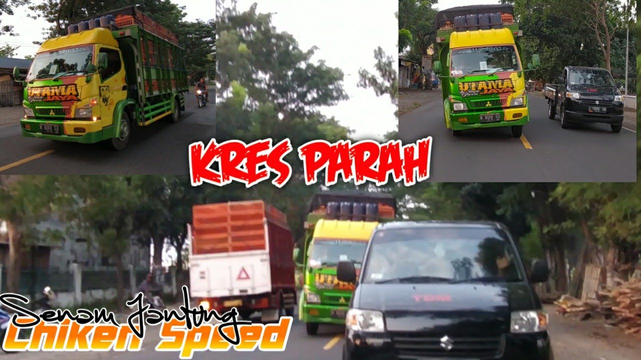 VIRAL Truk  Muatan Ayam Full Oleng  Di Jalur Pantura Kress 