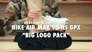 Nike Air Max 90 NS GPX Big Logo Pack Unboxing & On feet Video at Exclucity