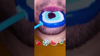 Mint Lollipop Winters Whisper In A Glossy Blue Glow