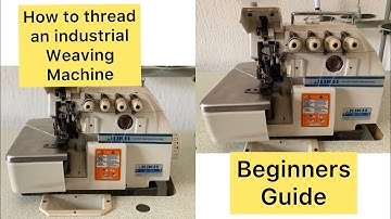 How to properly thread an Industrial weaving machine from scratch. Beginners tutorial . #diy