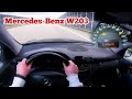Mercedes Benz W203 1.8 Kompresor AUTOBAHN test POV 0-200 km/h