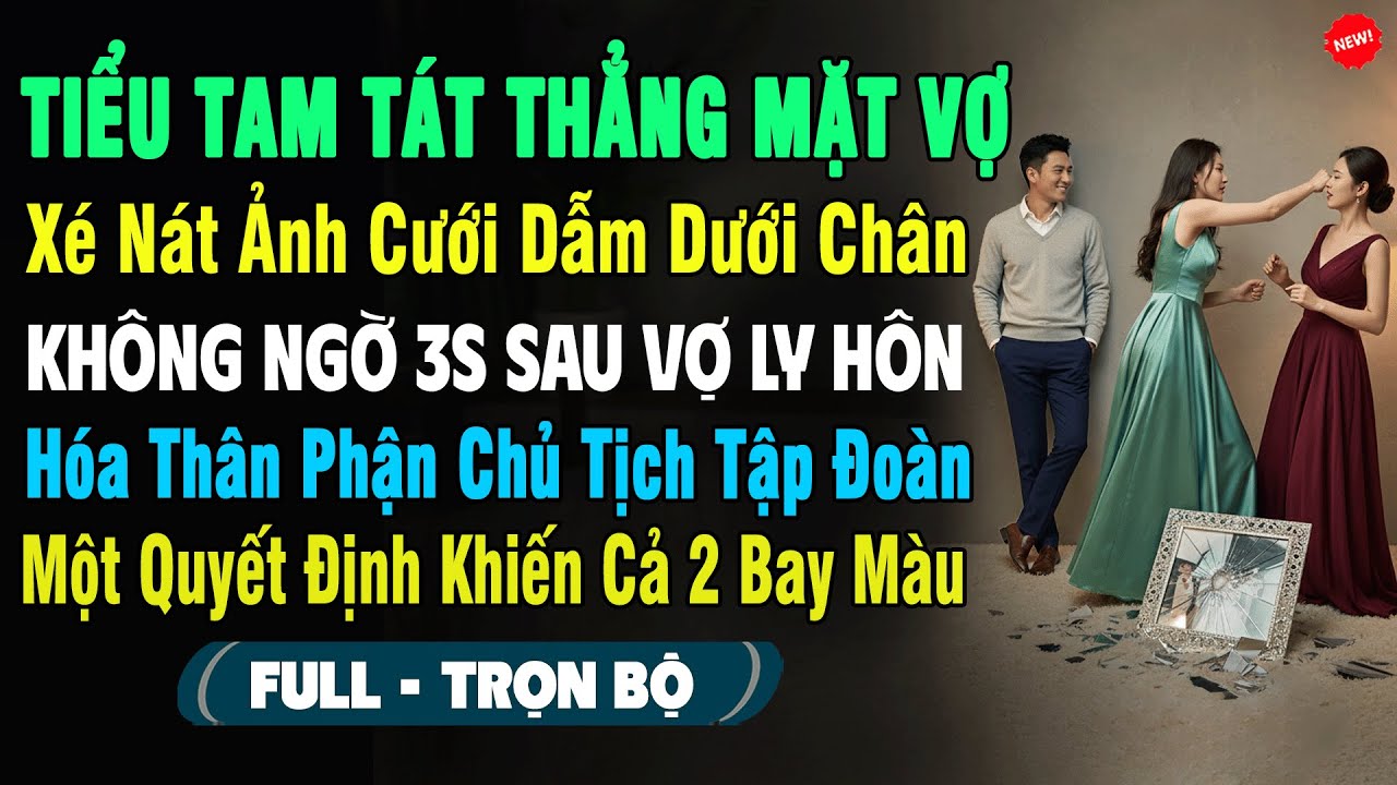 💖Tiểu Tam Tát Thẳng Mặt Vợ Xé Nát Ảnh Cưới, 3S Sau Vợ Ly Hôn Hóa Thân Phận Chủ Tịch Đưa 1 Quyết Định
