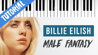 Video thumbnail of "[TUTORIAL] Billie Eilish | Male Fantasy // Piano Tutorial con Synthesia"