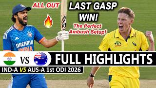India A Vs Australia A 1st ODI Match Full Highlights 2026 | Ind Vs AUS