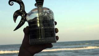 Luke Wilson Bubbler 54 Arm Tree Perc Bubbler Vertigo Glass Collab - Beach Scene - Lesiure Glass