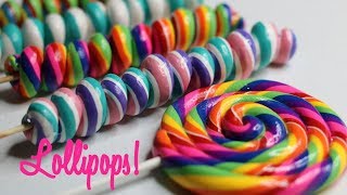 🍭 How to make Fake Lollipops and Lollipop Twist