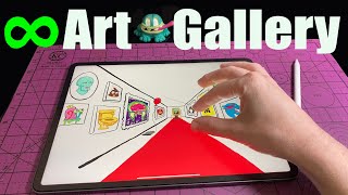 How To Make An Infinity Art Gallery On Ipad Tutorial Endless Paper App Review