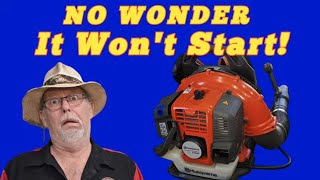 Husqvarna 150 BT Blower Fix – NO WONDER It Wouldn’t Start!