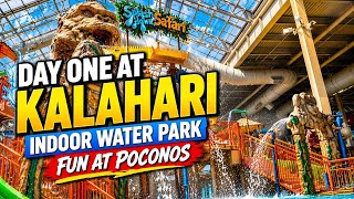 Day One At Kalahari Indoor Water Park Fun At Poconos 