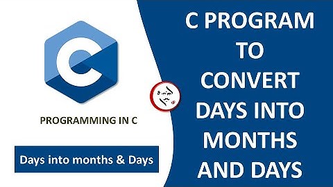 C PROGRAM TO CONVERT DAYS INTO MONTHS AND DAYS #shorts #programming_in_c #c_programming #C #ytshorts