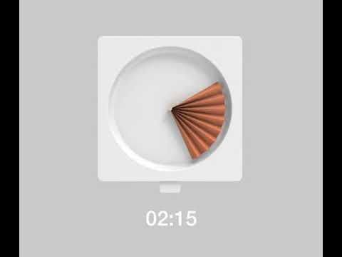 This Muji-inspired clock is all zen and no numbers - we are a FAN!