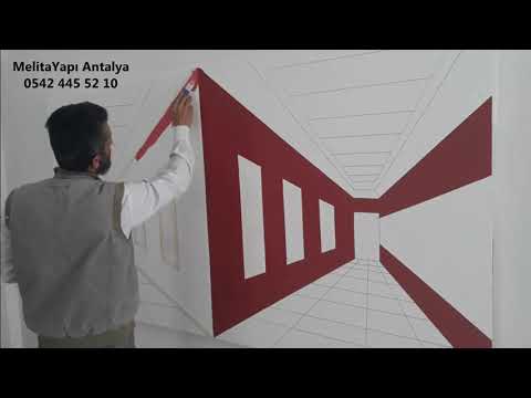 Sen hangi koridoru tercih esersin  Sağmı  Solmu 3d Duvar Boyama 3dWall painting