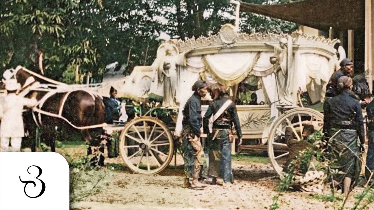 Pemakaman Bangsawan Surakarta (1925) - Video Berwarna Imogiri & Kereta Jenazah Sunan Pakubuwono X