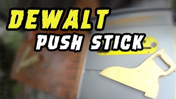 Table Saw Safety / Plywood Push Stick
