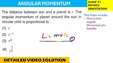 The distance between sun and a planet is r. The angular momentum of planet around the sun in circula