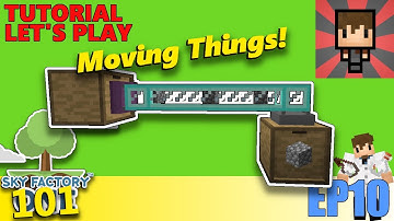 SKYFACTORY ONE 101 - EP10 MOVING THINGS - PIPEZ, CYCLIC ITEM CABLE AND REFINED PIPES - TUTORIAL