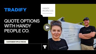 Increase Upsells with Tradify's Quote Options ft. Handy People Co