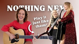 NOTHING NEW Taylor Swift Guitar Tutorial | Red (Taylor's Version) | Eras Tour Live Performance