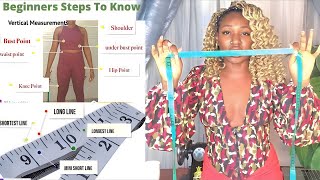Back To Basics Sewing 102 : How to Properly Read Tape And Understand The Basic Body Measurements