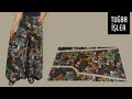 Very Easy Rushed Palazzo Trousers Cutting and Sewing | Tuğba İşler