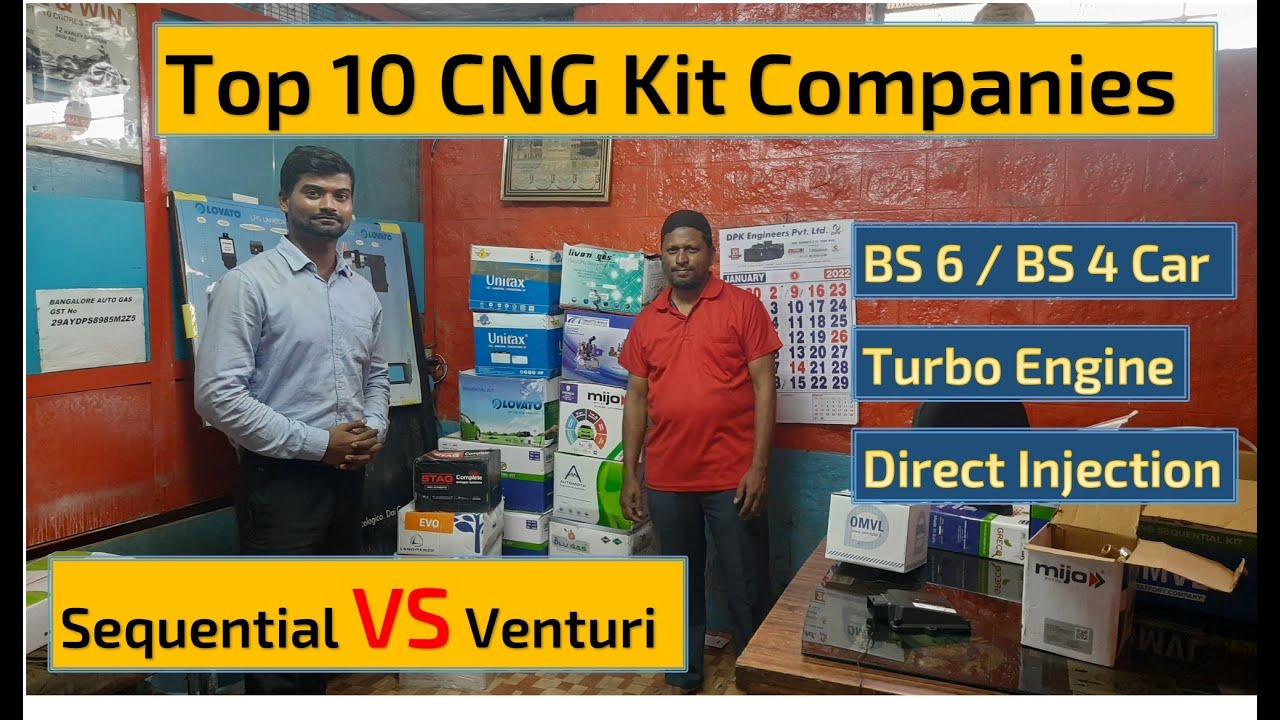 Top CNG kit Companies Sequential Vs Venturi Kit Best kit for BS6