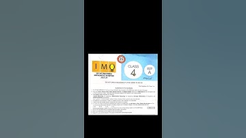 SOF International mathematics Olympiad 2023–24 # class 4 (solved question papers)