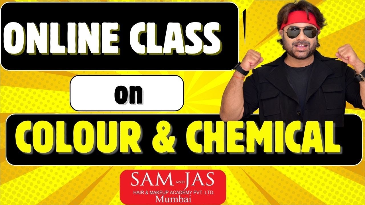 Онлайн-курс по цвету и химическим веществам от Джаса Сэра из Академии волос Сэма и Джаса в Мумбаи