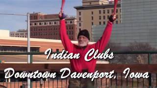 Indian Clubs Downtown Davenport, Iowa