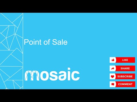 Mosaic POS Back Office   How to configure item